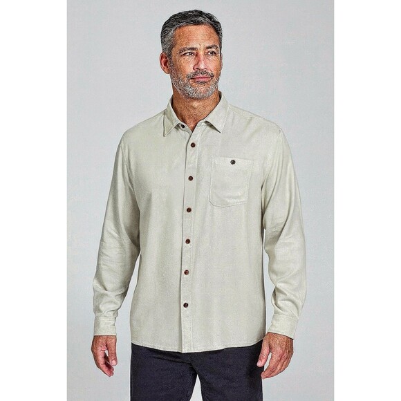 Tommy Bahama Other - Tommy Bahama Bermuda Silk Shirt Mens XL Tan Button Front Casual Minimalist New